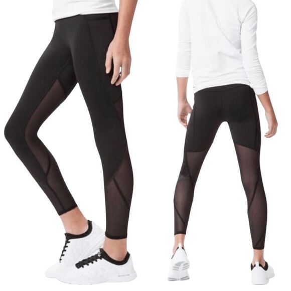 IVIVVA BY LULULEMON Mesh Leg Pocket Leggings Size 12 - Picture 1 of 3